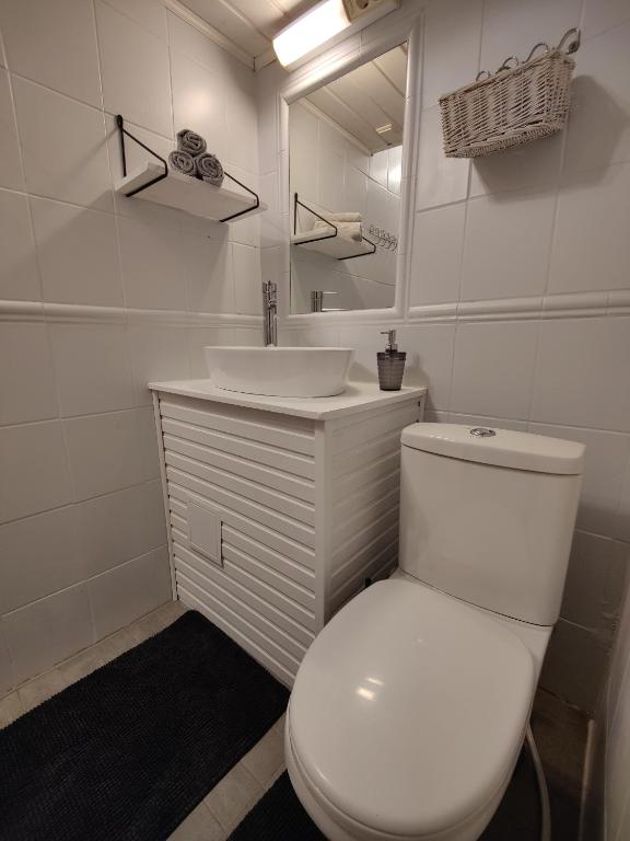 Koupelna v ubytování Kotkapesa Apartment