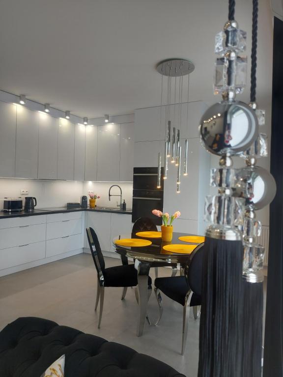 Kuchyň nebo kuchyňský kout v ubytování Apartament Black Glamour 728-828-835