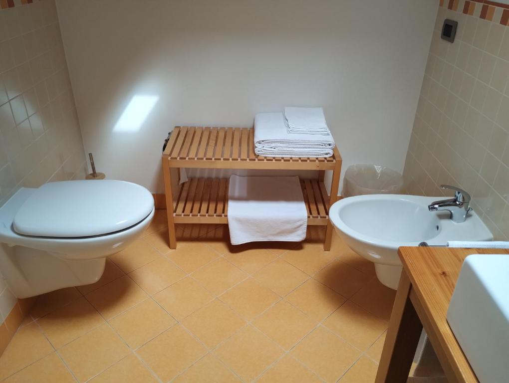 Koupelna v ubytování Antico Alveo