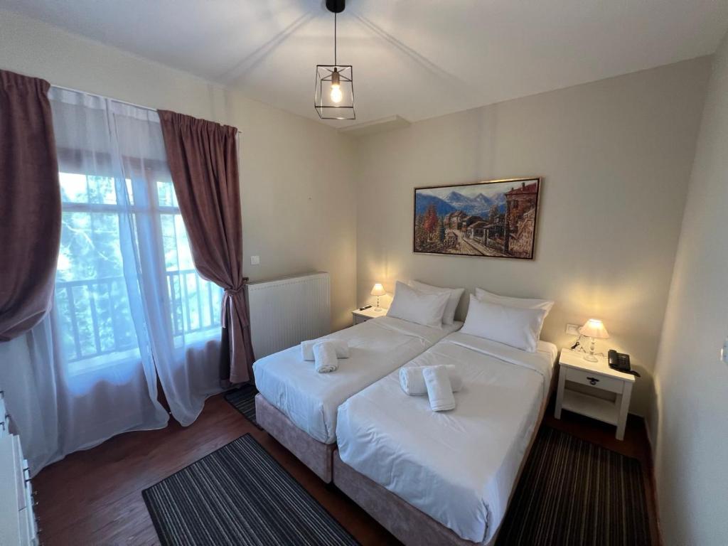 Postel nebo postele na pokoji v ubytování Aurora-Inn