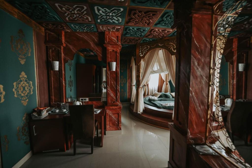Hotel Mlavske Terme Ždrelo客房内的一张或多张床位