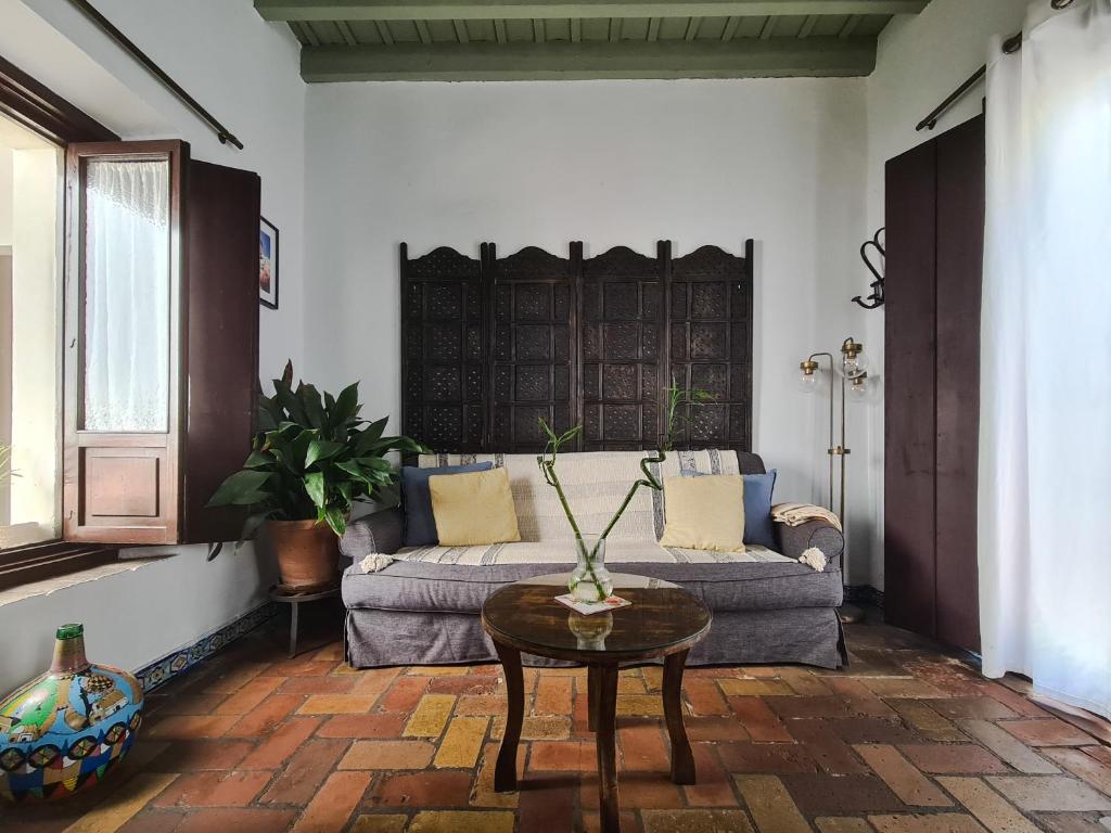 Posezení v ubytování Casa del siglo XVII