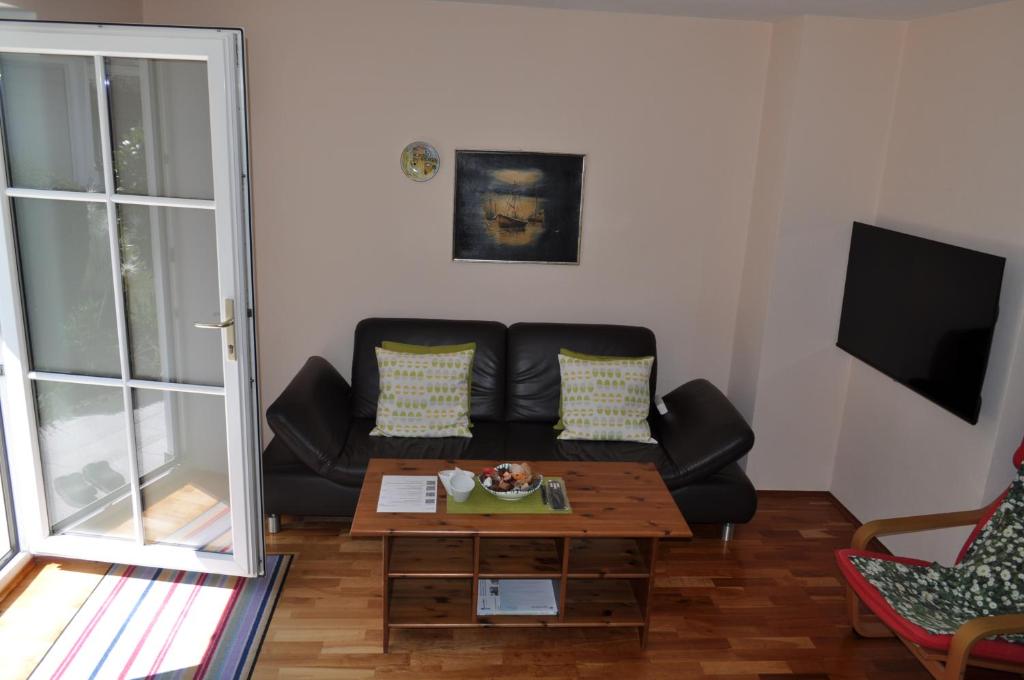 Posezení v ubytování Ferienwohnung am Traunsee