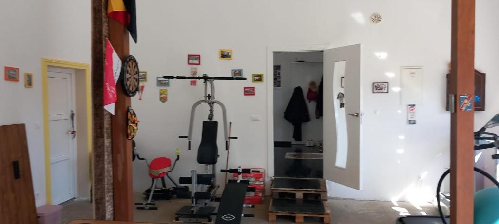Fitness centrum a/nebo fitness zařízení v ubytování Domki u Christiana