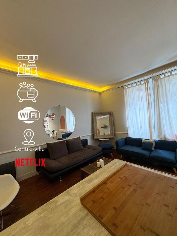 Photo de la galerie de l'établissement Logement 2 pièces - Centre ville - Bain Balnéo, à Nantes