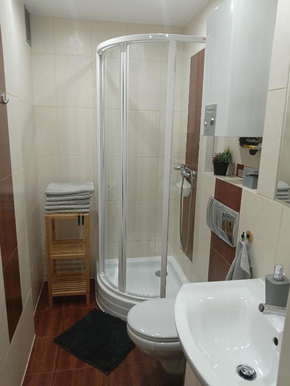Kúpeľňa v ubytovaní Apartament Alga Zator