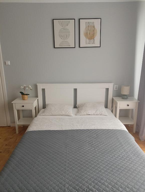 Posteľ alebo postele v izbe v ubytovaní Apartament Alga Zator