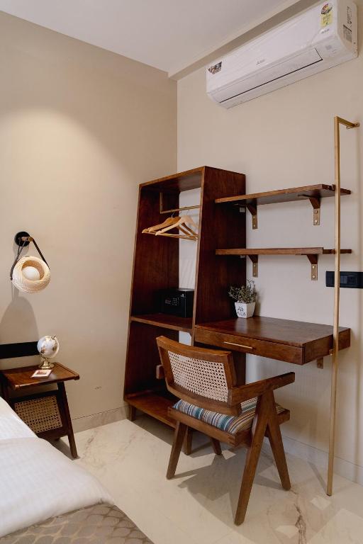 Postel nebo postele na pokoji v ubytování Kaas by Safarnama - Boutique Hotel