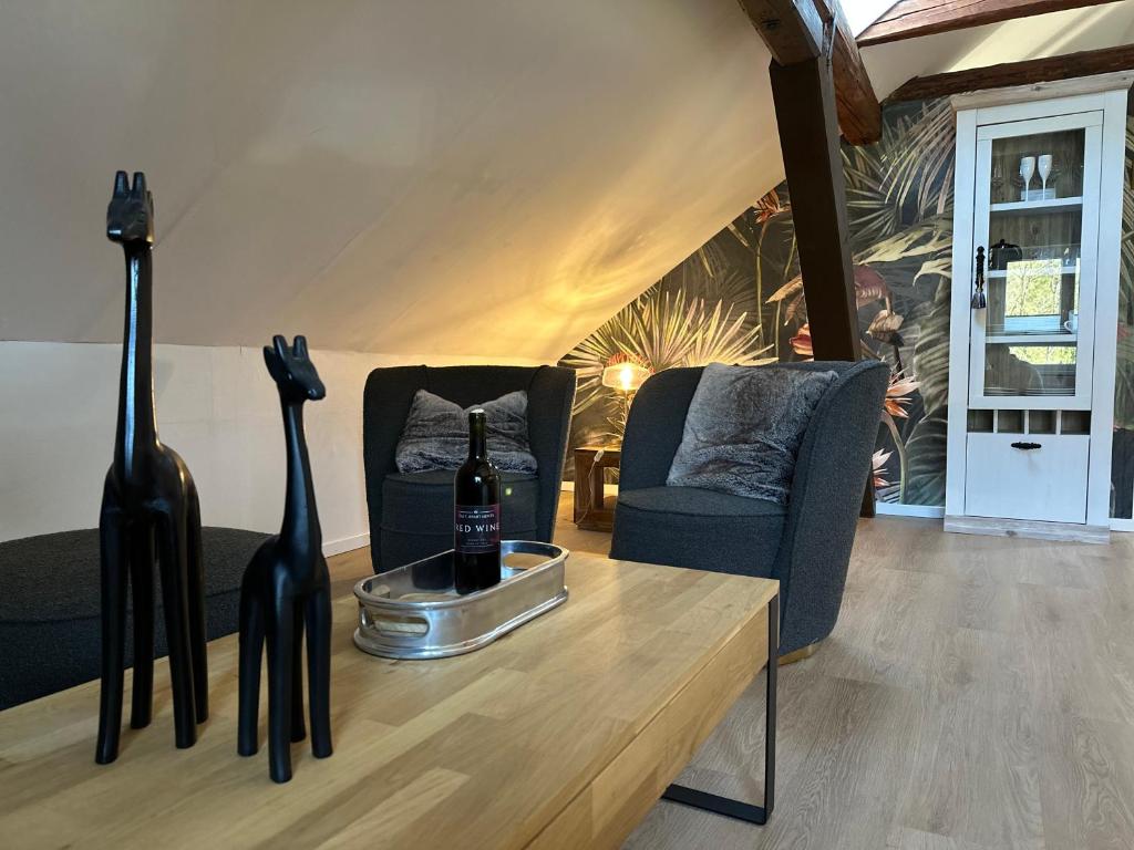 Posezení v ubytování FACT Apartments