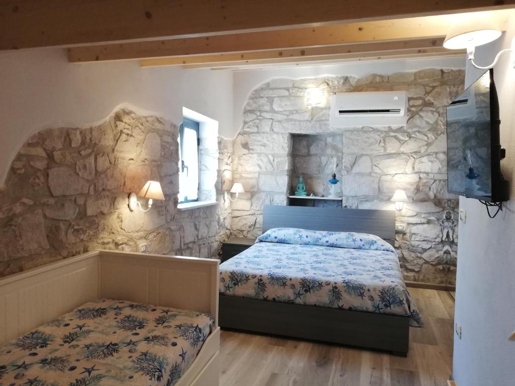 Postel nebo postele na pokoji v ubytování A cà da Chidedda