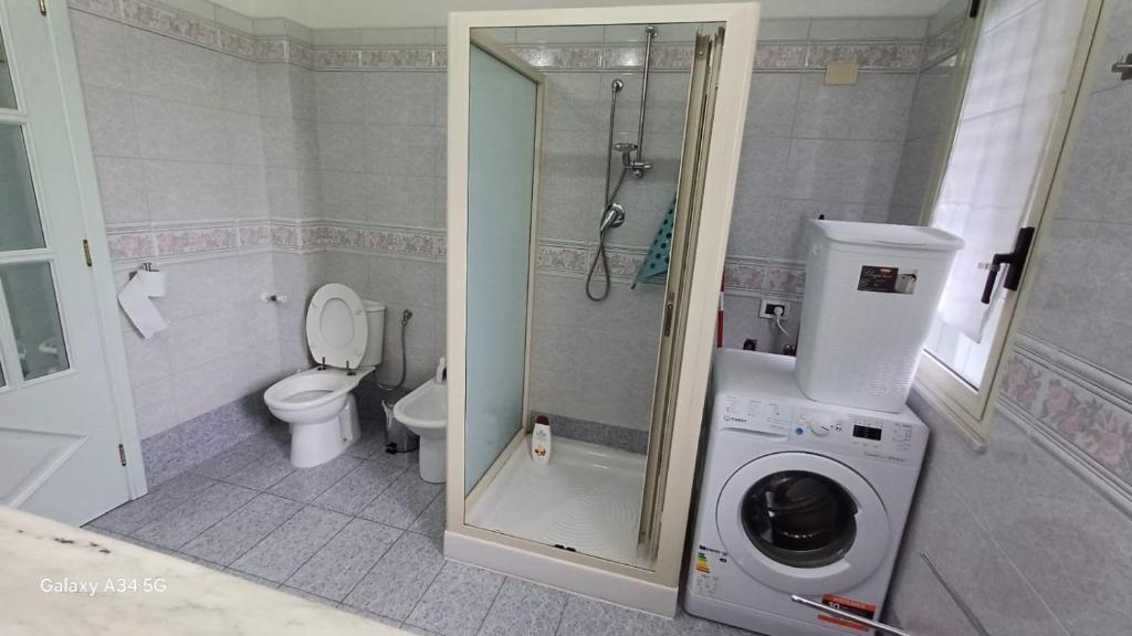 Koupelna v ubytování Casa Vacanze AML