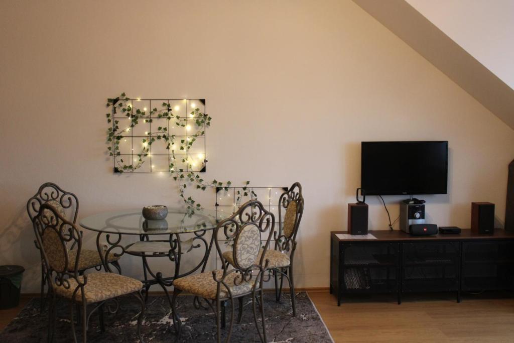TV a/nebo společenská místnost v ubytování Apartman Paula 1