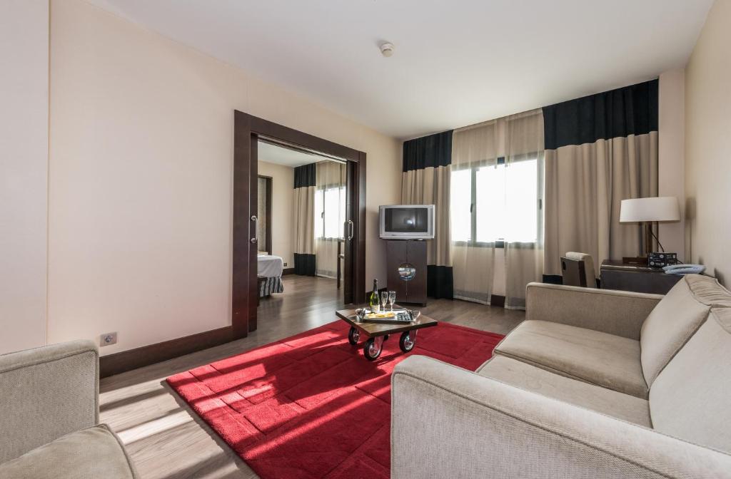 Zona de estar de Hotel Mercader