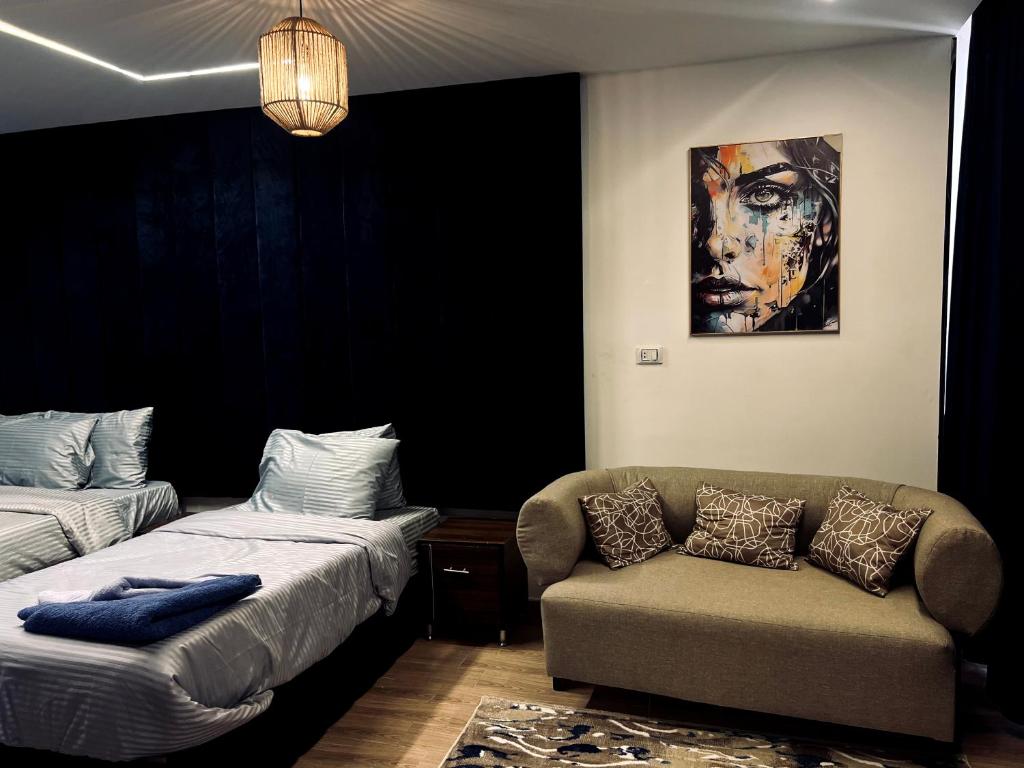 Posezení v ubytování Grand Pyramids Inn