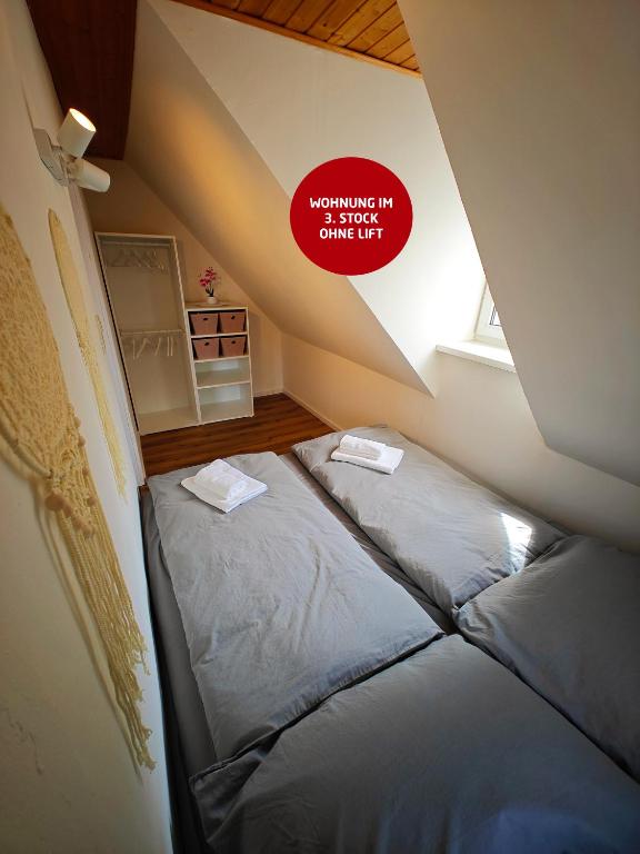 Postel nebo postele na pokoji v ubytování Ferienwohnungen Meier