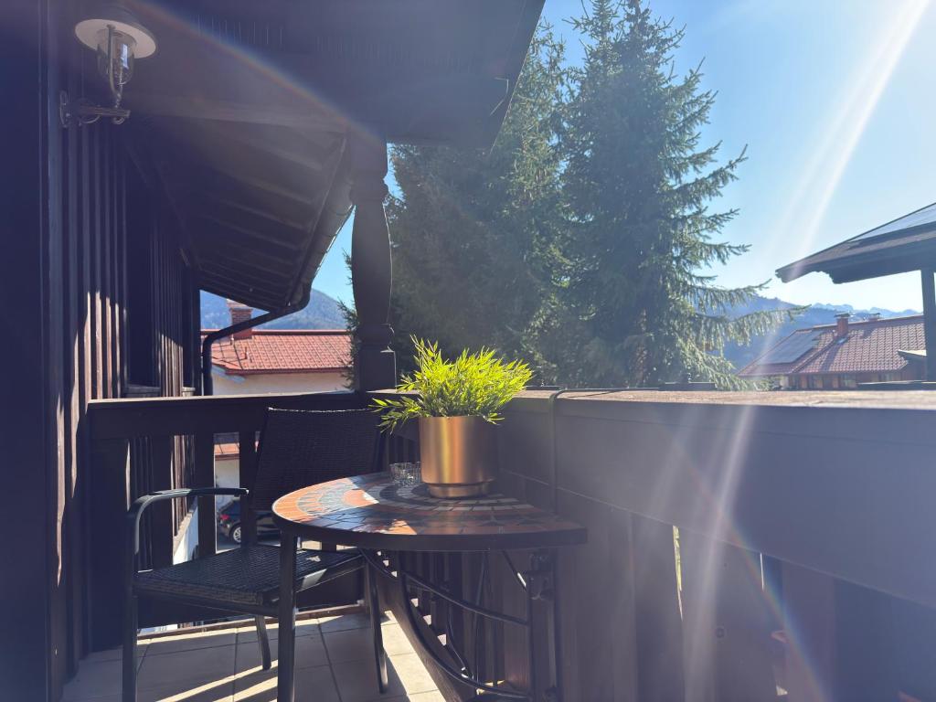 Balkón nebo terasa v ubytování Alpenflair Apartments