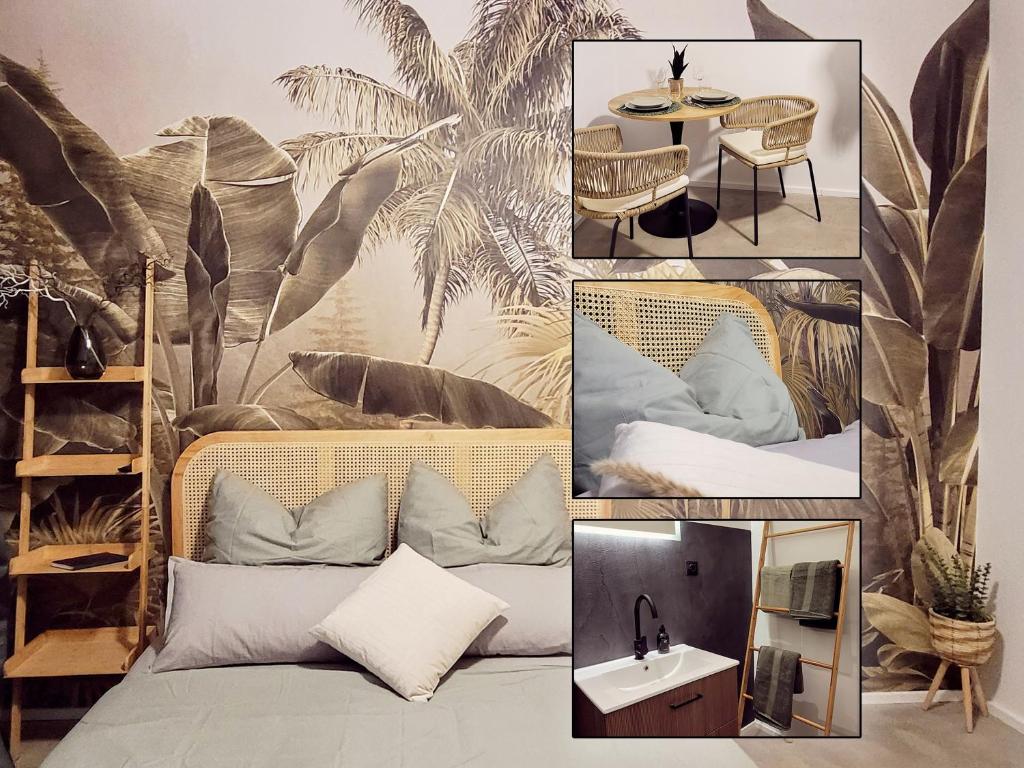 Ένα ή περισσότερα κρεβάτια σε δωμάτιο στο Apartment Bali - live better with AH Living