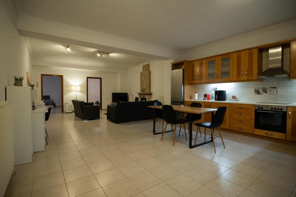 Kuchyň nebo kuchyňský kout v ubytování Spacious home