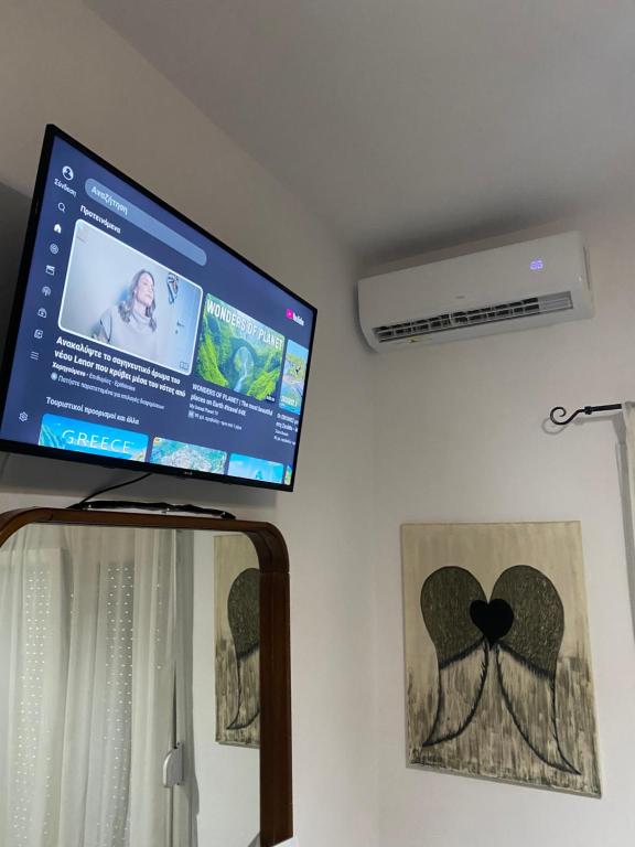 TV a/nebo společenská místnost v ubytování Villa Kampou