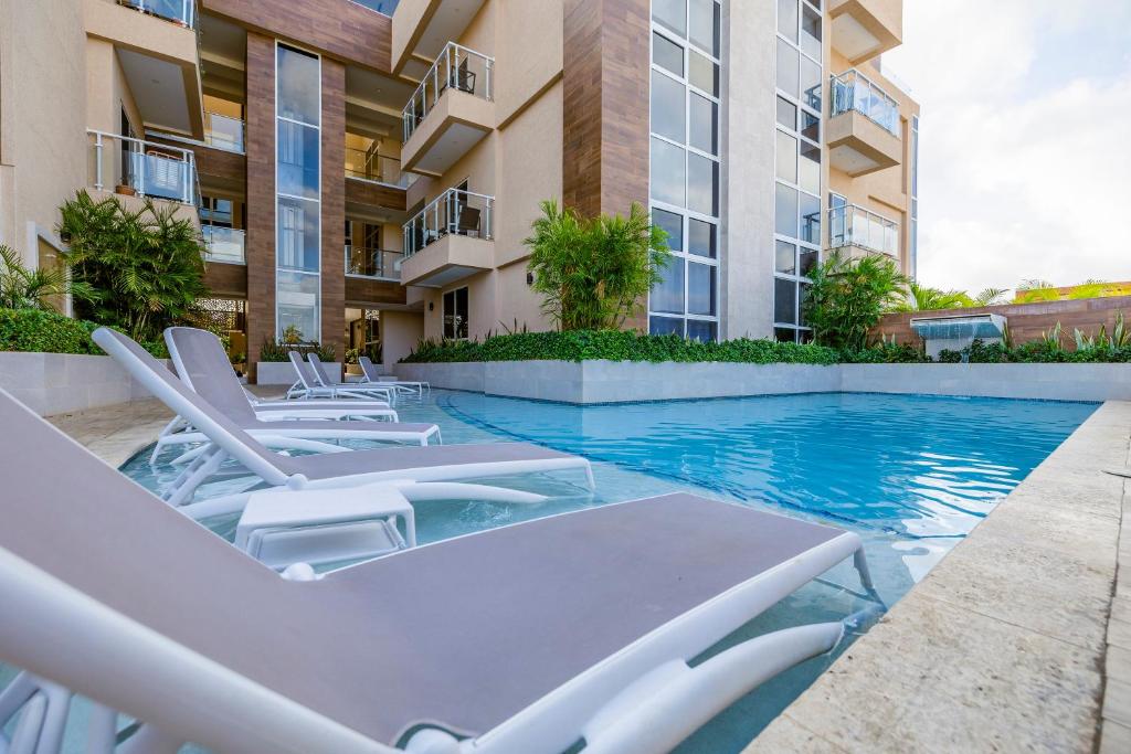Bazén v ubytování Bocobay Aracari Condo Hotel nebo v jeho okolí