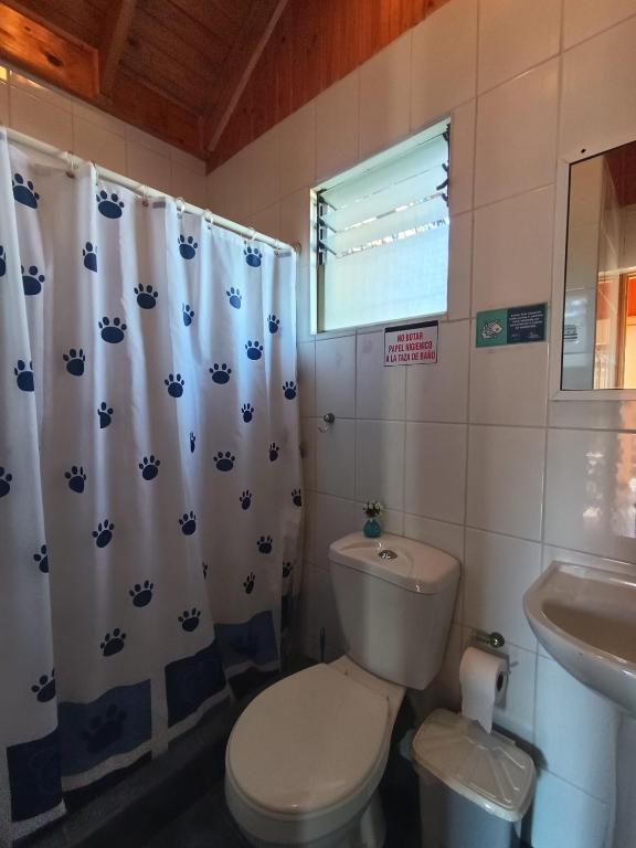 Koupelna v ubytování Hostal Julia
