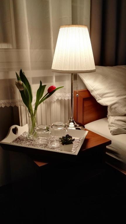 Postel nebo postele na pokoji v ubytování Pension Villa Marit
