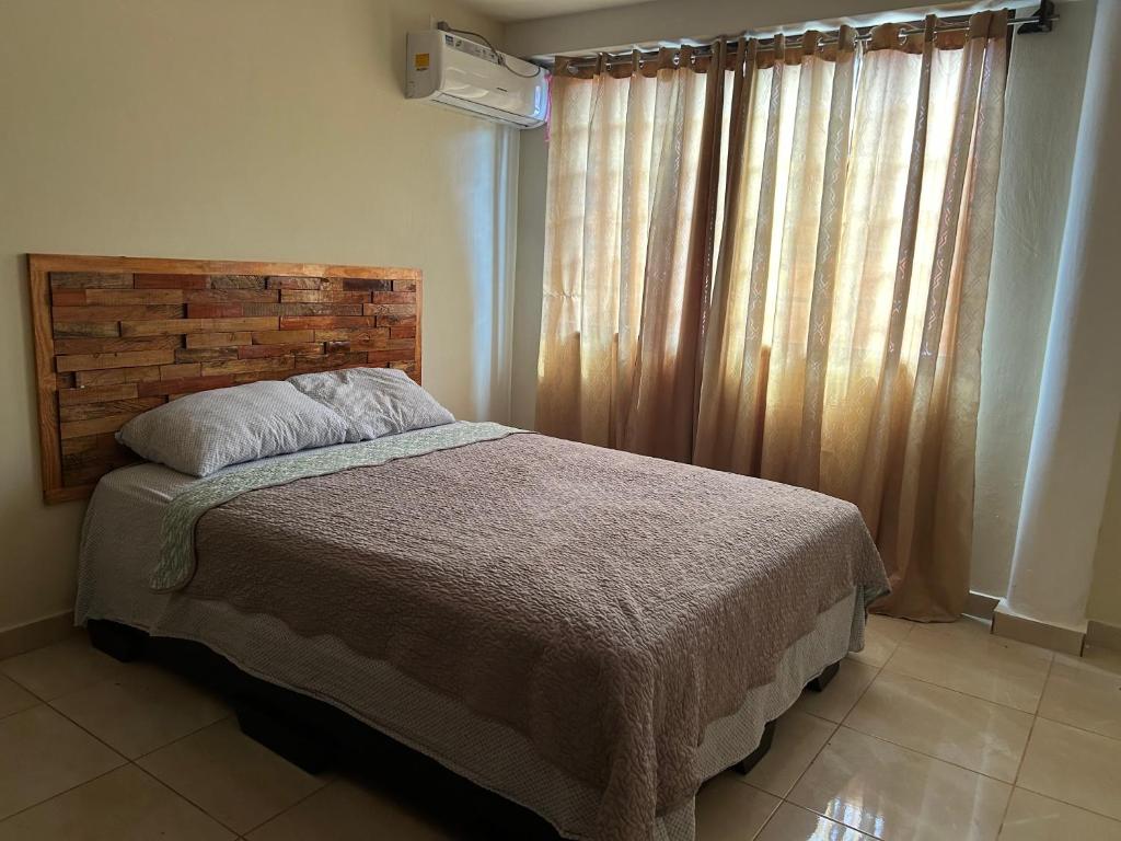 Postel nebo postele na pokoji v ubytování Cabaña Brisas