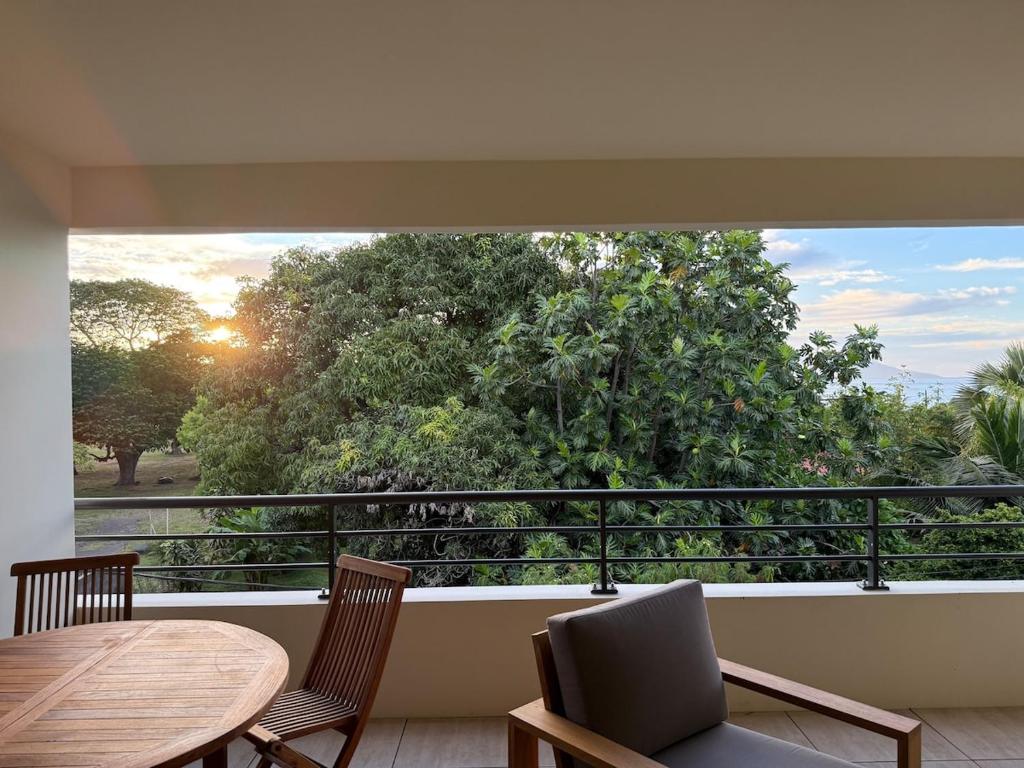 Balcone o terrazza di Arbre a pain Beach Lodge