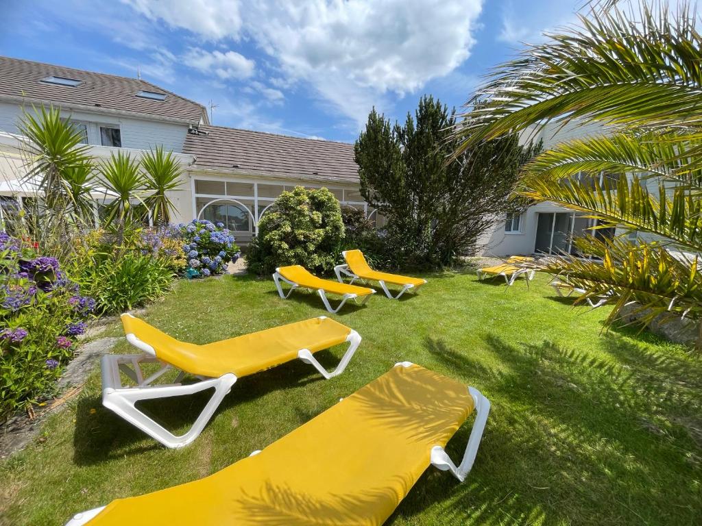 Zahrada ubytování Hôtel Arcadia