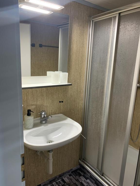 Koupelna v ubytování Hotel Rössli
