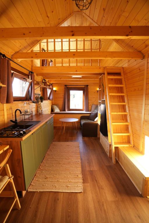 Posezení v ubytování koliBka - tiny house