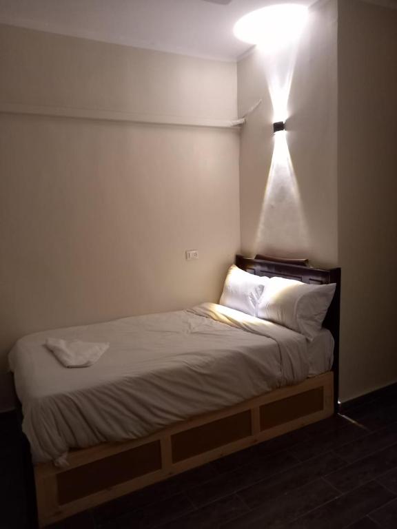 Postel nebo postele na pokoji v ubytování Khufu Pyramids Hotel
