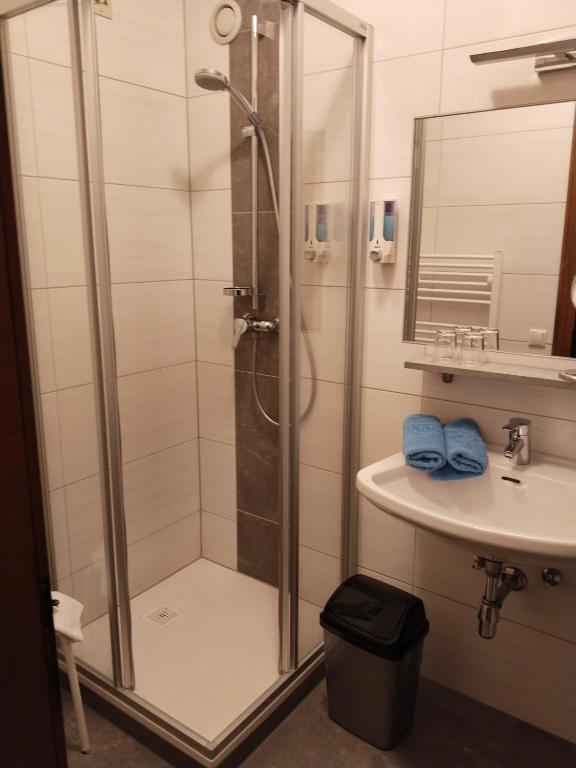 Koupelna v ubytování Dolomitenhotel Lienz