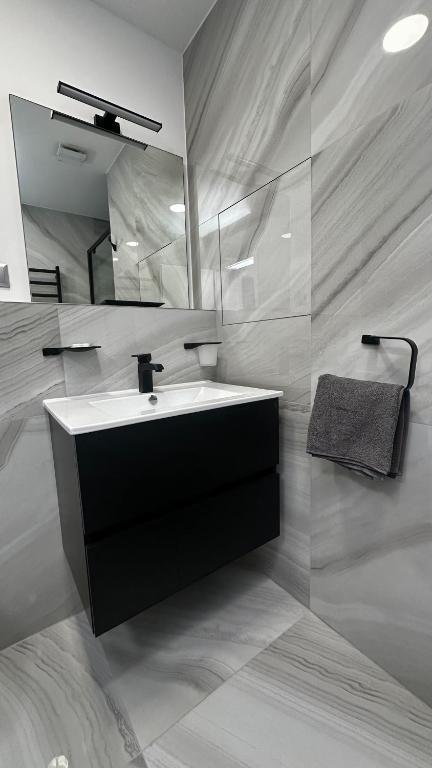 Koupelna v ubytování Villa Leopold - apartmánový dům