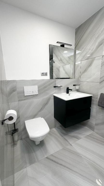 Koupelna v ubytování Villa Leopold - apartmánový dům