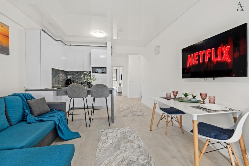 Μια τηλεόραση ή/και κέντρο ψυχαγωγίας στο SEKA Apartment