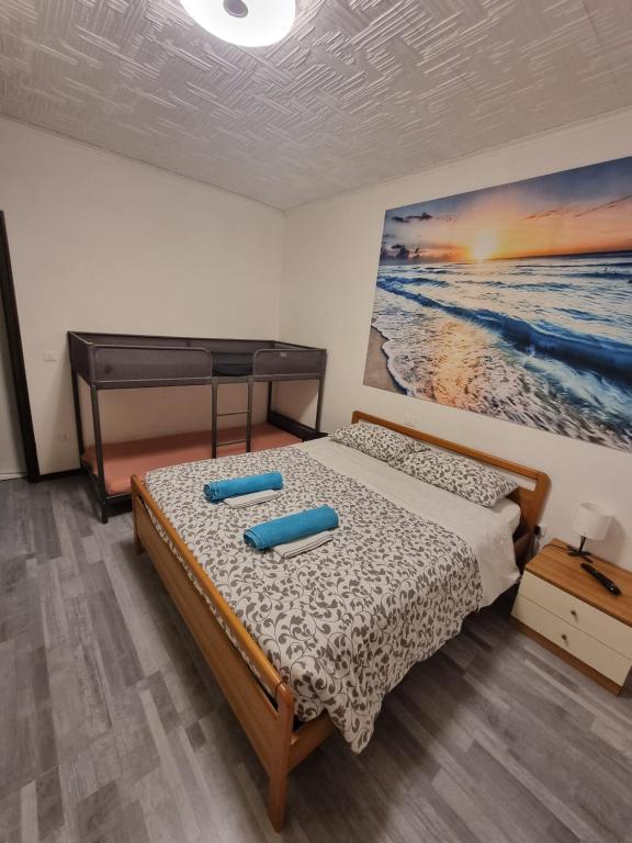 Ένα ή περισσότερα κρεβάτια σε δωμάτιο στο Alba sul mare
