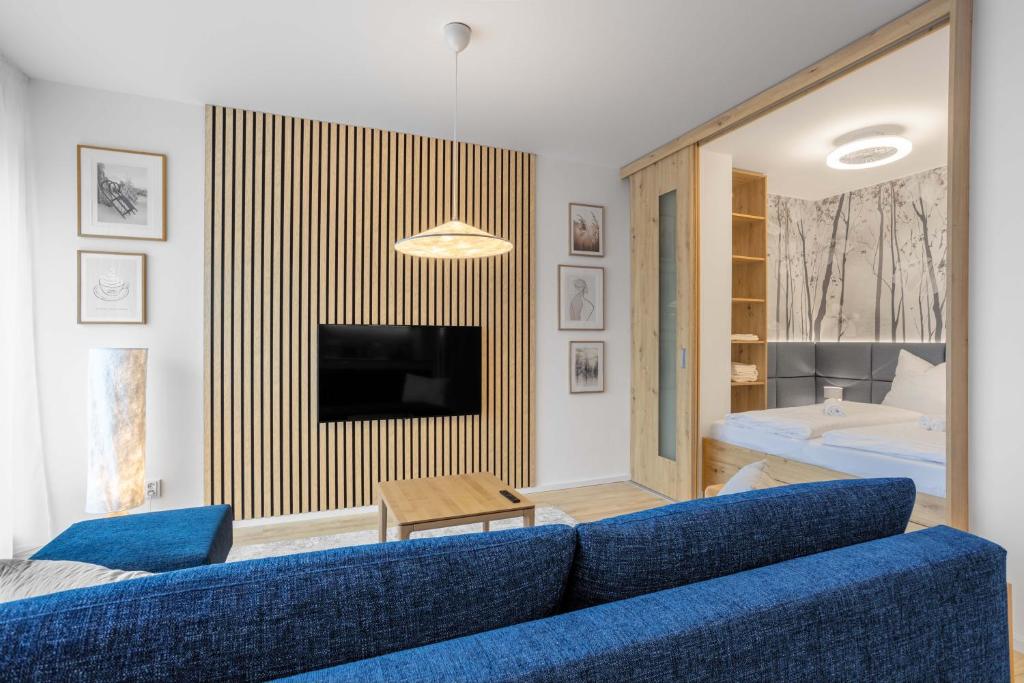 TV a/nebo společenská místnost v ubytování Residence Krušec