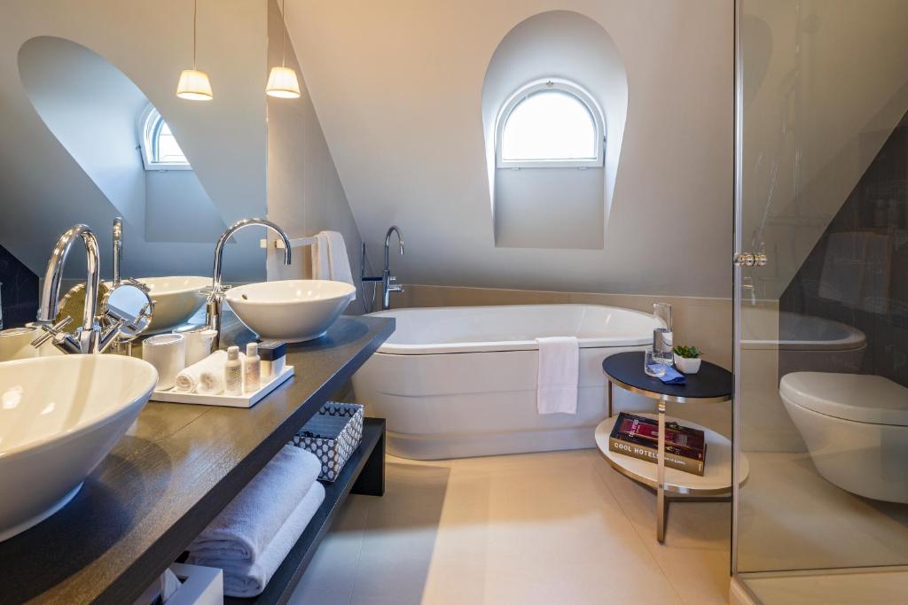 Koupelna v ubytování Hotel Seehof