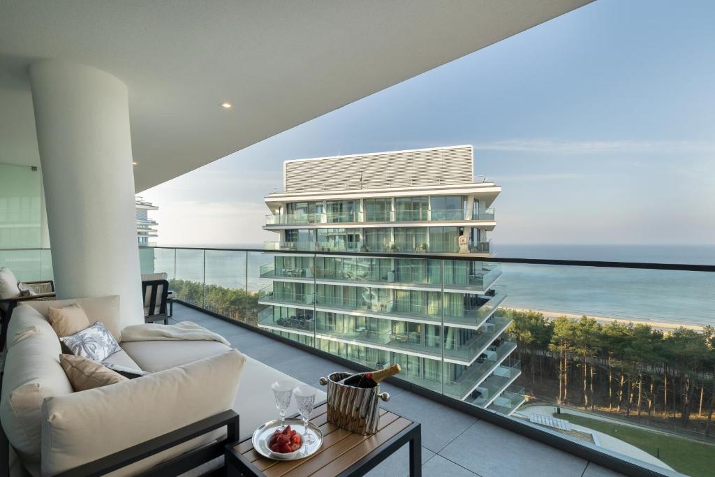 Balkón nebo terasa v ubytování Waveview Premium Apartment, 9th Floor