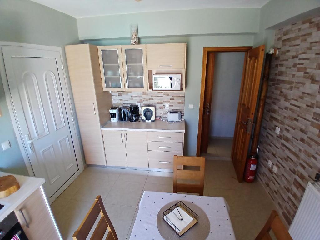 Kuchyň nebo kuchyňský kout v ubytování Villa Alexandros