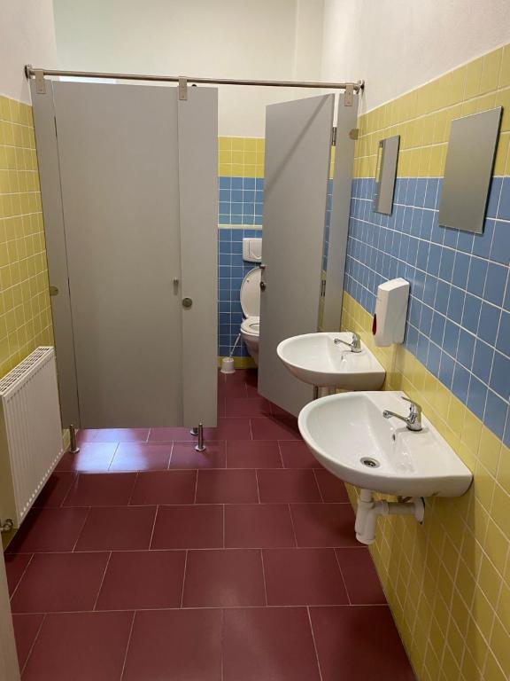 Koupelna v ubytování Ubytovna Kaplice