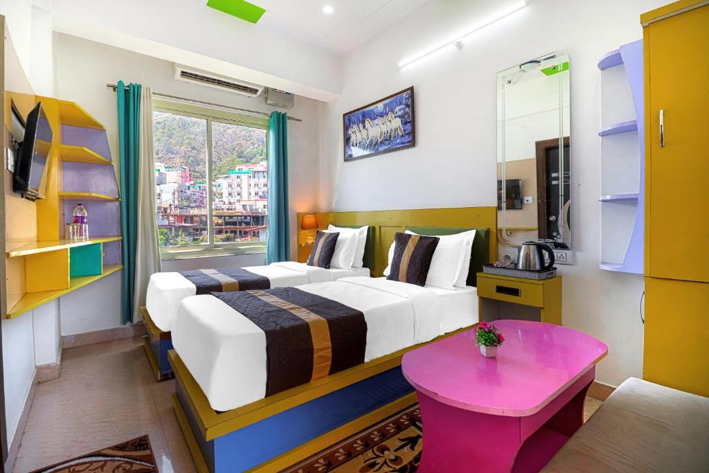 Letto o letti in una camera di Divine Dev Darshan Valley