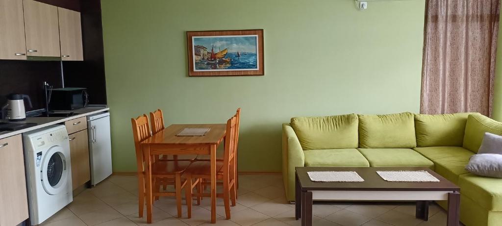 Kuchyň nebo kuchyňský kout v ubytování Apartament Amelia
