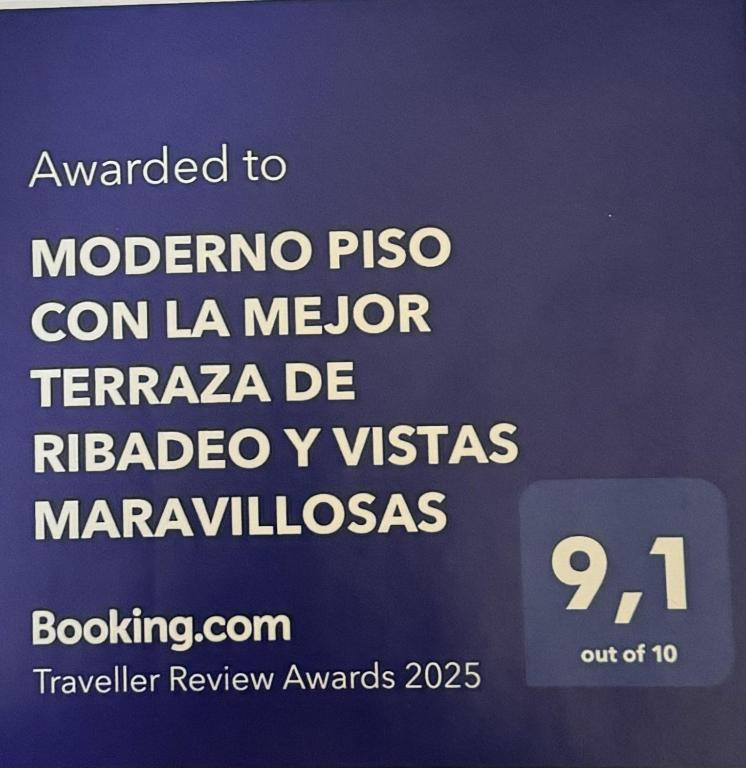 Certifikát, hodnocení, plakát nebo jiný dokument vystavený v ubytování MODERNO PISO CON LA MEJOR TERRAZA DE RIBADEO Y VISTAS MARAVILLOSAS