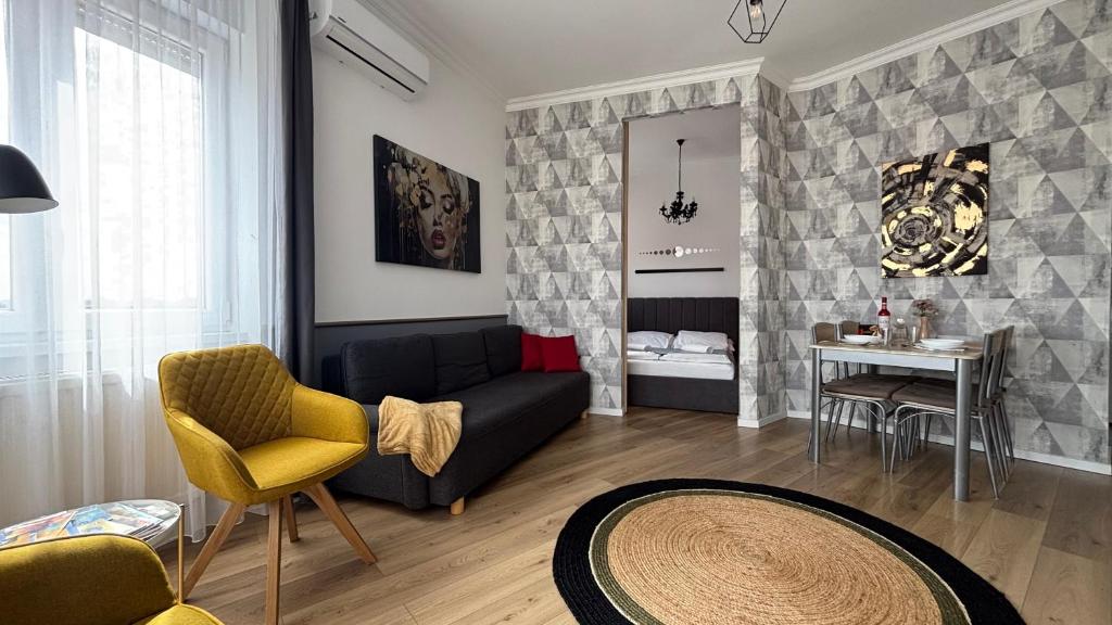Posezení v ubytování Art-déco
