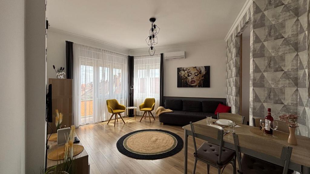 Posezení v ubytování Art-déco