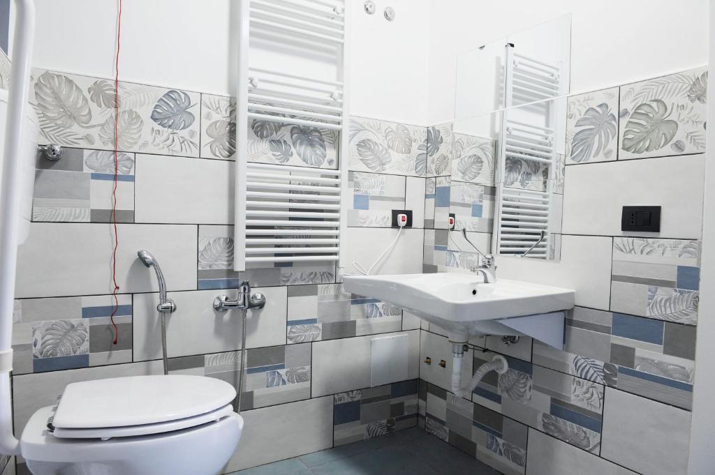 Koupelna v ubytování Hotel Riesco