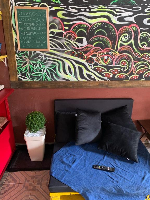Posezení v ubytování Hostel Embaúba Paraty