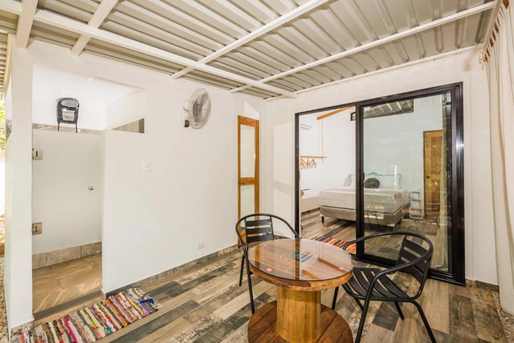 Posezení v ubytování Casa de Valeria